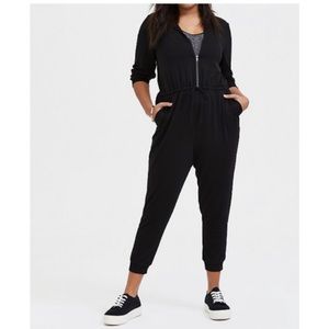 Torrid Terry hooded jumpsuit